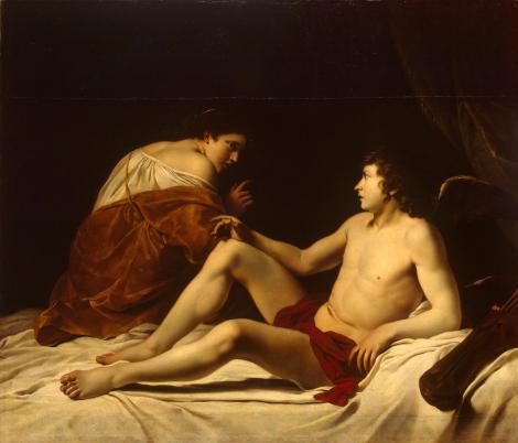 Orazio Gentileschi  (1563–1639)  Cupid and Psyche